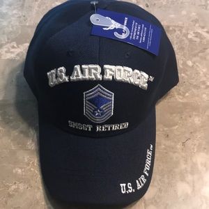COPY - US Air Force SMSGT Retired Cap, Blue